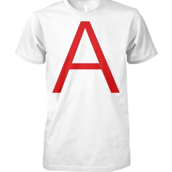 Mace Scarlet A Graphic Streetwear Retro Style Casual Fashion Statement T-Shirt - Picture 1 of 5